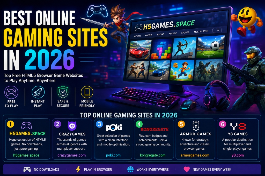 Best Online Gaming Sites in 2026 - Top Free HTML5 Browser Games